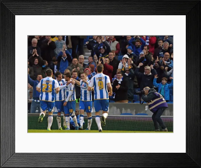 Framed Print : Brighton & Hove Albion vs. Blackburn Rovers (2013-14 Season) - Home Game Framed Print : Brighton & Hove Albion vs. Blackburn Rovers (2013-14 Season) - Home Game