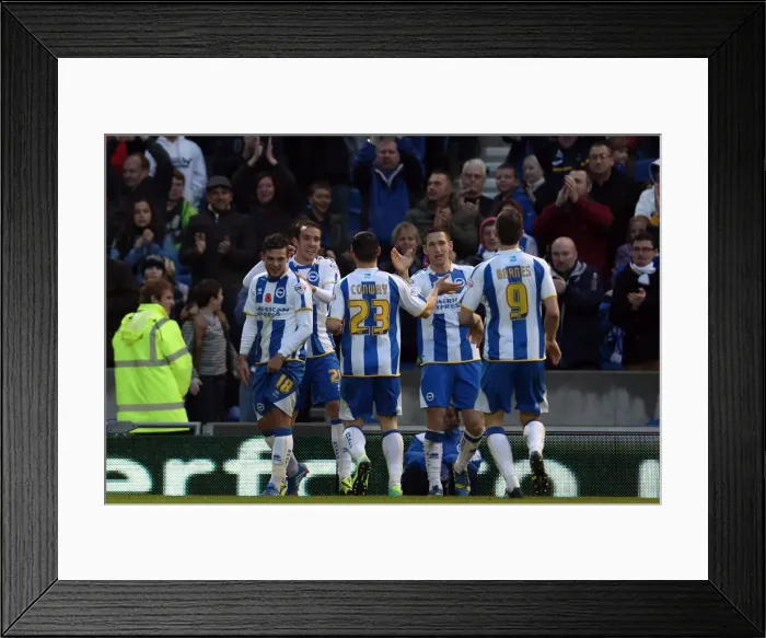 Framed Print : Brighton & Hove Albion vs. Blackburn Rovers (Home Game - 09-11-2013) Framed Print : Brighton & Hove Albion vs. Blackburn Rovers (Home Game - 09-11-2013)