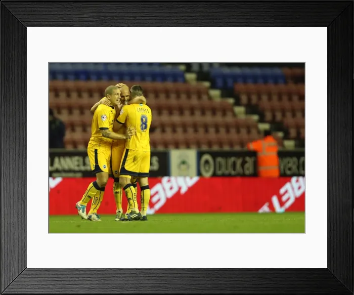 Framed Print : Brighton & Hove Albion vs. Wigan Athletic (Away), 23-11-2013 Framed Print : Brighton & Hove Albion vs. Wigan Athletic (Away), 23-11-2013