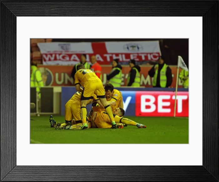 Framed Print : Brighton & Hove Albion vs. Wigan Athletic: Away Game - November 2013 (Season 2013-14)