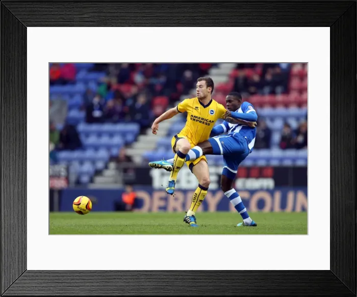 Framed Print : Brighton & Hove Albion vs. Wigan Athletic: Away Game - November 2013 Framed Print : Brighton & Hove Albion vs. Wigan Athletic: Away Game - November 2013