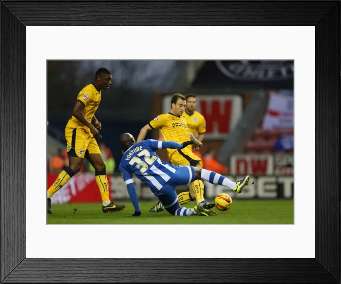 Framed Print : Brighton & Hove Albion vs. Wigan Athletic: Away Game - November 2013 (Season 2013-14)