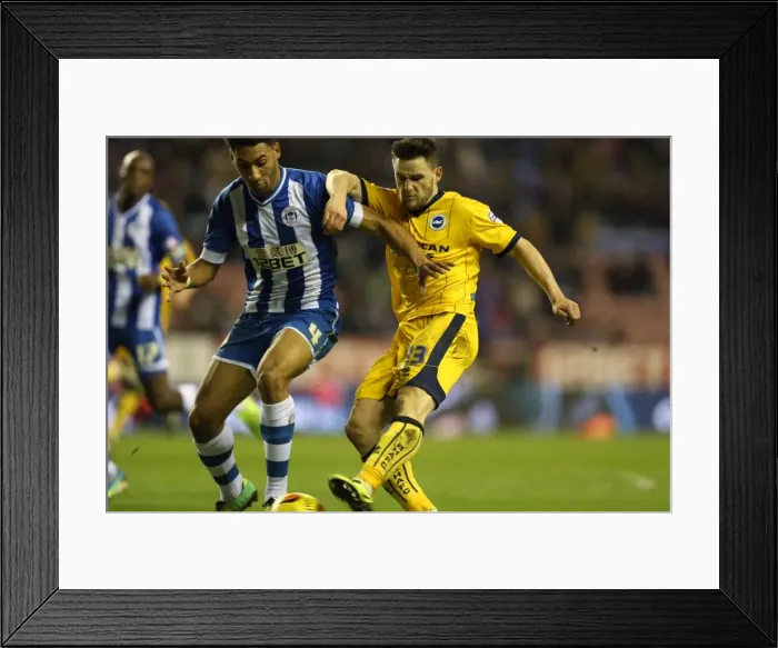 Framed Print : Brighton & Hove Albion vs. Wigan Athletic: Away Game - November 2013 (Season 2013-14) Framed Print : Brighton & Hove Albion vs. Wigan Athletic: Away Game - November 2013 (Season 2013-14)