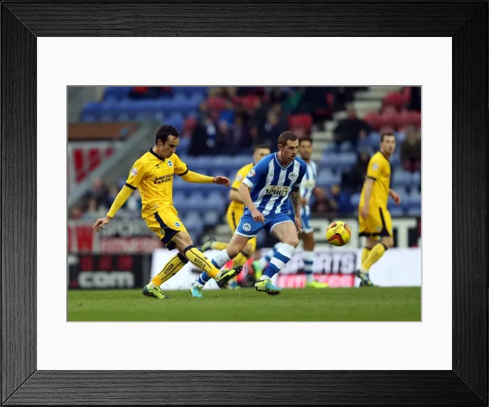 Framed Print : Brighton & Hove Albion vs. Wigan Athletic: November 23, 2013 - Away Game, 2013-14 Season Framed Print : Brighton & Hove Albion vs. Wigan Athletic: November 23, 2013 - Away Game, 2013-14 Season