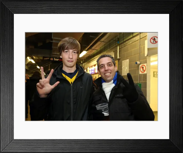 Framed Print : Brighton & Hove Albion vs. Wigan Athletic: Away Game - November 2013