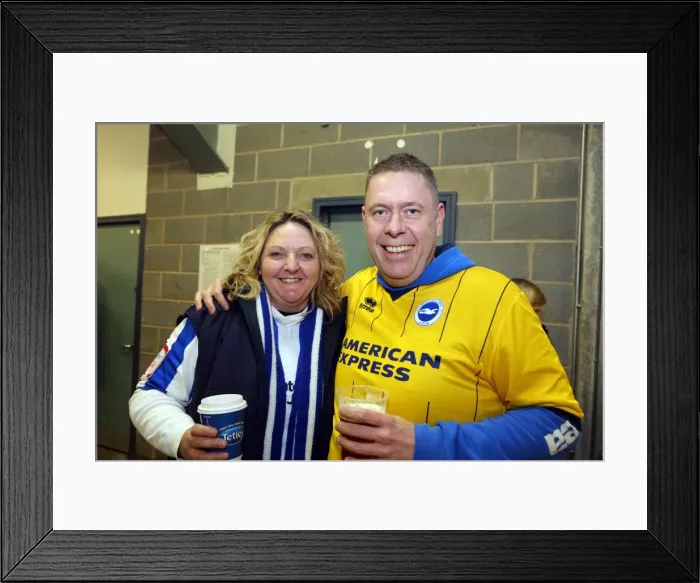 Framed Print : Brighton & Hove Albion vs. Wigan Athletic: Away Game (November 2013)