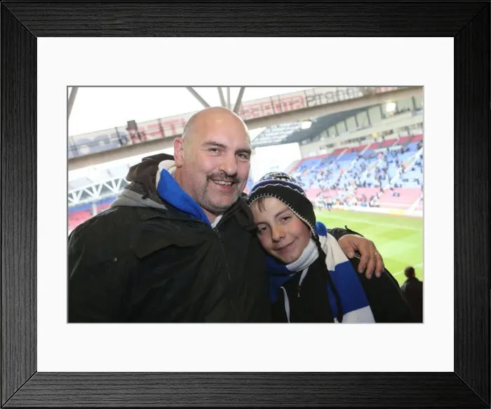 Framed Print : Brighton & Hove Albion vs. Wigan Athletic: Away Game - November 2013 (Season 2013-14)