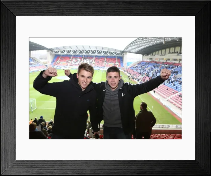 Framed Print : Sea of Supporters: Brighton and Hove Albion Away Day at Wigan Athletic (November 23, 2013) Framed Print : Sea of Supporters: Brighton and Hove Albion Away Day at Wigan Athletic (November 23, 2013)