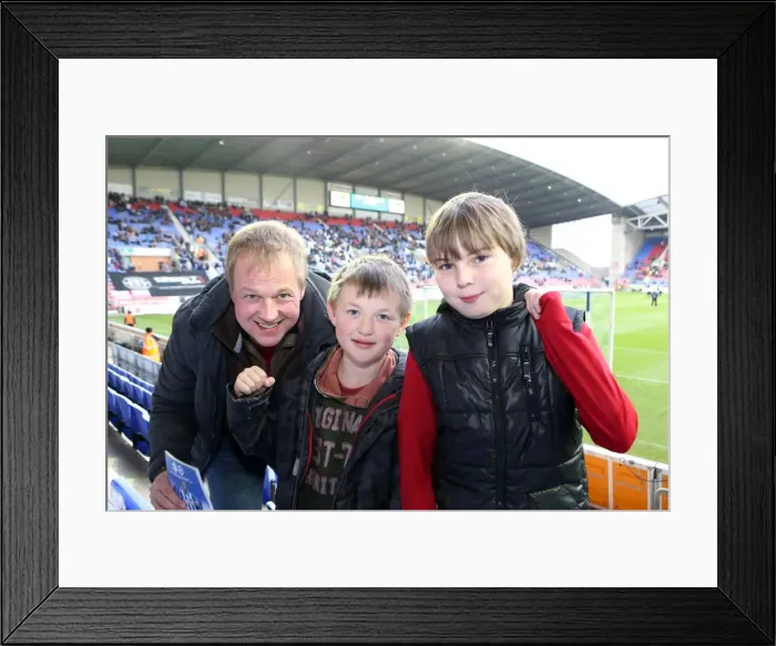 Framed Print : Brighton & Hove Albion vs. Wigan Athletic: 2013-14 Season Away Game