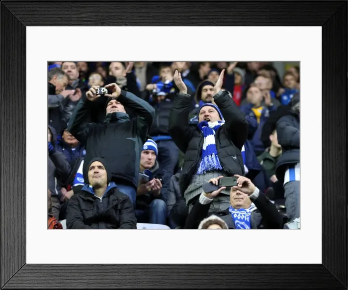 Framed Print : Brighton & Hove Albion vs. Wigan Athletic: Away Game - November 2013 (Season 2013-14)
