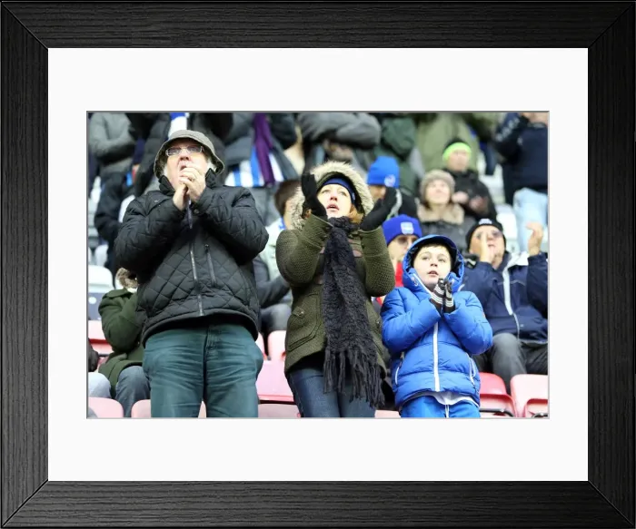 Framed Print : Brighton & Hove Albion vs. Wigan Athletic: Away Game - November 2013 (Season 2013-14)