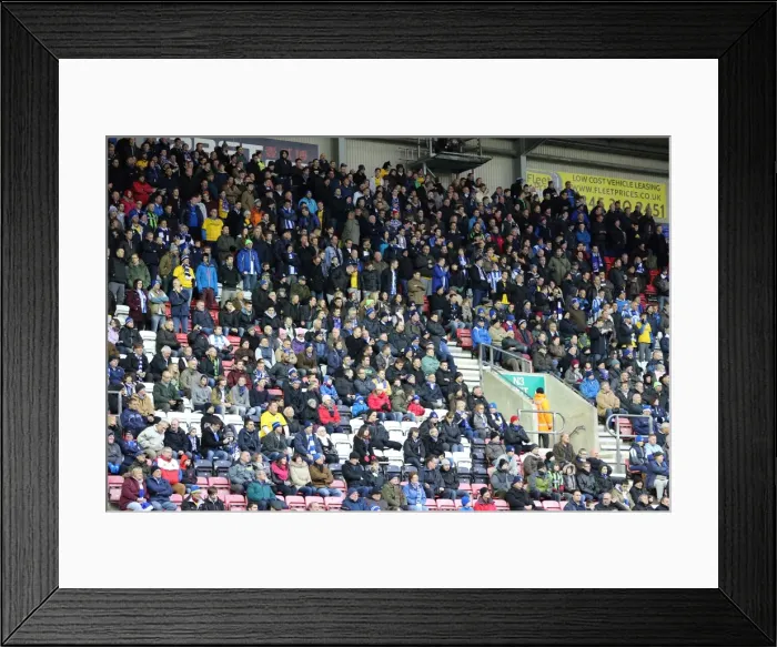 Framed Print : Brighton & Hove Albion vs. Wigan Athletic: Away Game - November 2013 (Season 2013-14)