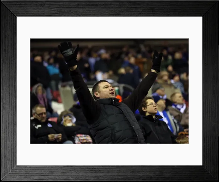 Framed Print : Brighton & Hove Albion vs. Wigan Athletic: Away Game - November 2013 (Season 2013-14) Framed Print : Brighton & Hove Albion vs. Wigan Athletic: Away Game - November 2013 (Season 2013-14)