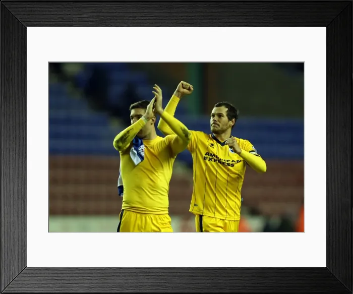 Framed Print : Brighton & Hove Albion vs. Wigan Athletic: Away Game - November 2013 (Season 2013-14) Framed Print : Brighton & Hove Albion vs. Wigan Athletic: Away Game - November 2013 (Season 2013-14)