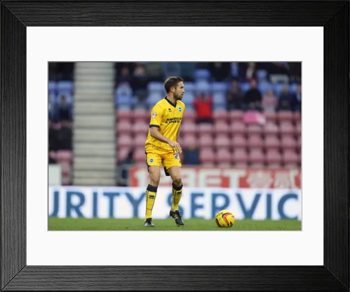 Framed Print : Brighton & Hove Albion vs. Wigan Athletic: 23-11-2013 - Away Game, 2013-14 Season Framed Print : Brighton & Hove Albion vs. Wigan Athletic: 23-11-2013 - Away Game, 2013-14 Season