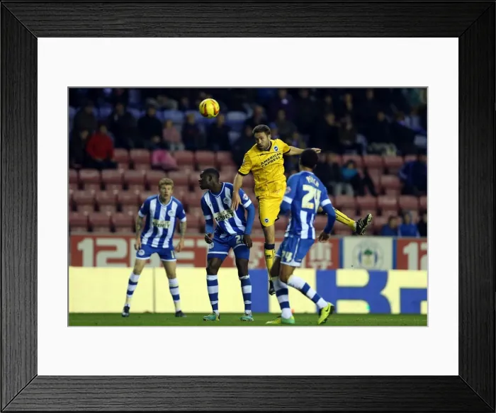 Framed Print : Brighton & Hove Albion vs. Wigan Athletic: Away Game - November 2013 (Season 2013-14) Framed Print : Brighton & Hove Albion vs. Wigan Athletic: Away Game - November 2013 (Season 2013-14)