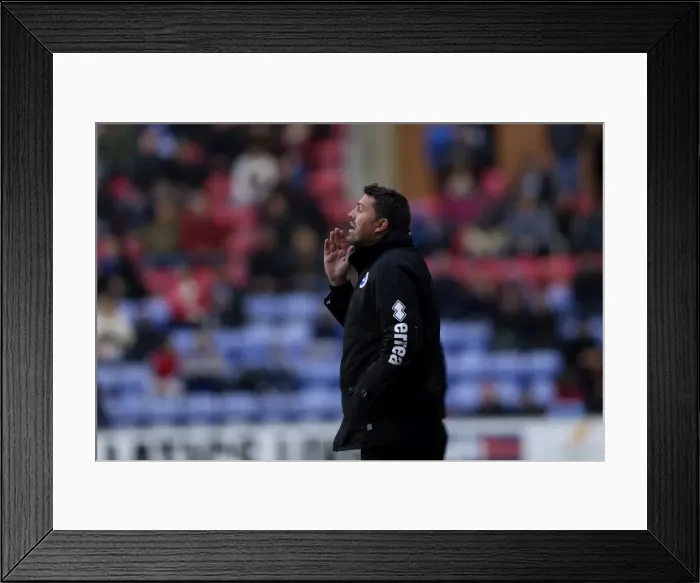 Framed Print : Brighton & Hove Albion vs. Wigan Athletic: Away Game - November 2013 (Season 2013-14) Framed Print : Brighton & Hove Albion vs. Wigan Athletic: Away Game - November 2013 (Season 2013-14)