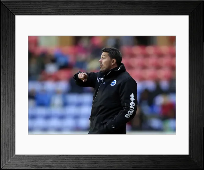 Framed Print : Brighton & Hove Albion vs. Wigan Athletic: Away Game - November 2013 (Season 2013-14) Framed Print : Brighton & Hove Albion vs. Wigan Athletic: Away Game - November 2013 (Season 2013-14)