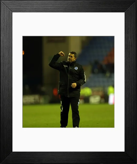 Framed Print : Brighton & Hove Albion vs. Wigan Athletic: Away Game - November 2013 (Season 2013-14) Framed Print : Brighton & Hove Albion vs. Wigan Athletic: Away Game - November 2013 (Season 2013-14)