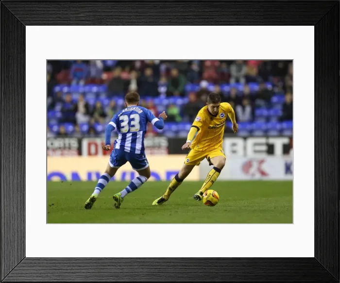 Framed Print : Brighton & Hove Albion vs. Wigan Athletic: Away Game - November 2013 Framed Print : Brighton & Hove Albion vs. Wigan Athletic: Away Game - November 2013
