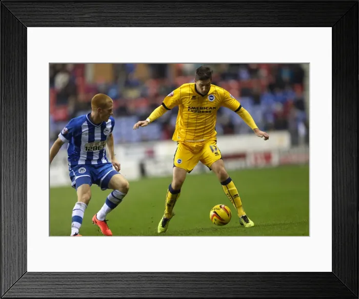 Framed Print : Brighton & Hove Albion vs. Wigan Athletic: Away Game - November 2013 (Season 2013-14)