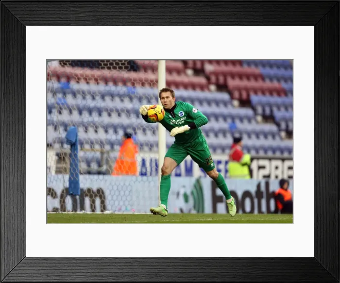 Framed Print : Brighton & Hove Albion vs. Wigan Athletic: Away Game - November 2013 (Season 2013-14) Framed Print : Brighton & Hove Albion vs. Wigan Athletic: Away Game - November 2013 (Season 2013-14)