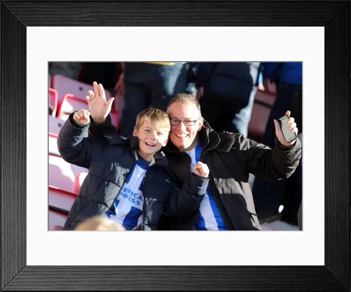 Framed Print : Brighton & Hove Albion vs. AFC Bournemouth: 2013-14 Away Game Framed Print : Brighton & Hove Albion vs. AFC Bournemouth: 2013-14 Away Game