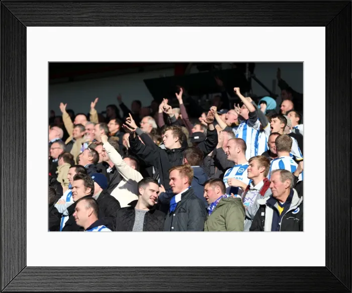 Framed Print : Brighton & Hove Albion vs. AFC Bournemouth (Away) - 30-11-2013: A Season 2013-14 Away Game
