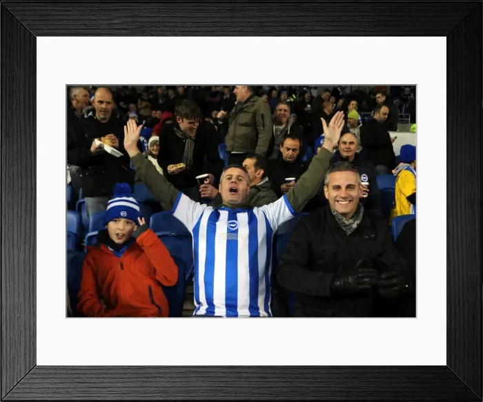 Framed Print : Brighton & Hove Albion FC: Electric Atmosphere at the Amex Stadium - 2013-14 Season (Barnsley Game) Framed Print : Brighton & Hove Albion FC: Electric Atmosphere at the Amex Stadium - 2013-14 Season (Barnsley Game)