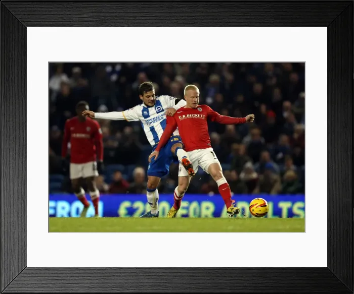 Framed Print : Brighton & Hove Albion vs Barnsley: 3-1 Home Victory (December 3, 2013) - Season 2013-14 Framed Print : Brighton & Hove Albion vs Barnsley: 3-1 Home Victory (December 3, 2013) - Season 2013-14