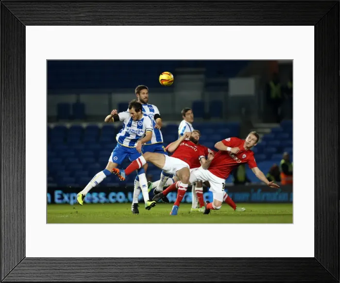 Framed Print : Brighton & Hove Albion vs Barnsley: A 3-1 Home Victory (December 3, 2013) Framed Print : Brighton & Hove Albion vs Barnsley: A 3-1 Home Victory (December 3, 2013)