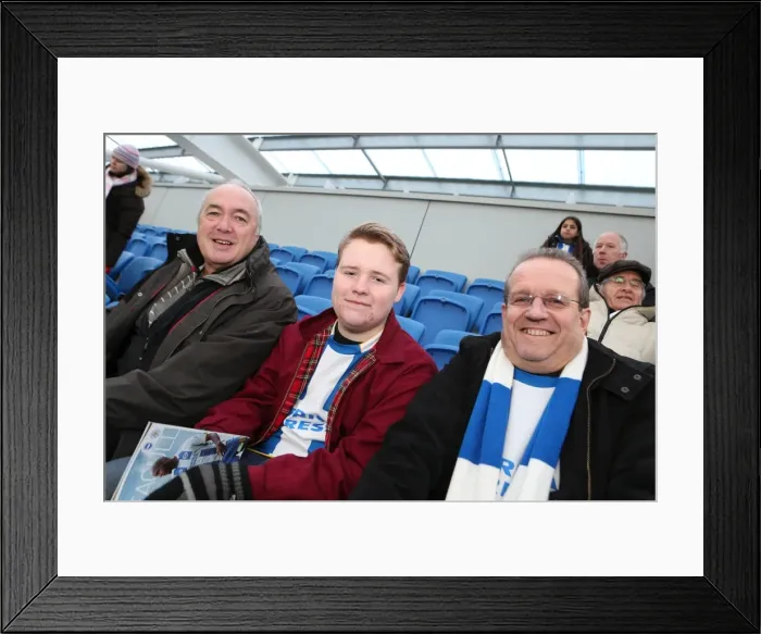 Framed Print : Brighton & Hove Albion vs. Leicester City (2013-14): Home Game Highlights (07-12-2013)
