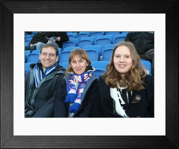 Framed Print : Brighton & Hove Albion vs. Leicester City: Home Game - December 7, 2013 (Season 2013-14) Framed Print : Brighton & Hove Albion vs. Leicester City: Home Game - December 7, 2013 (Season 2013-14)