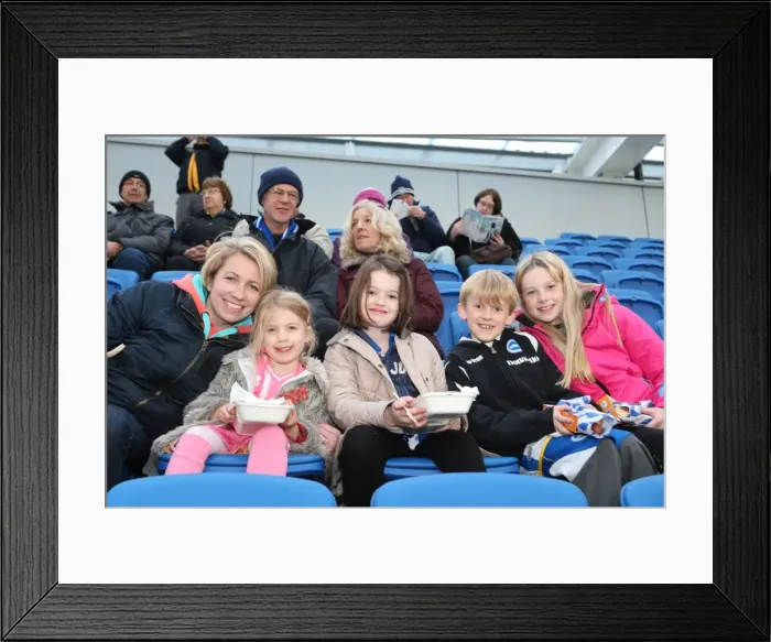 Framed Print : Brighton & Hove Albion vs. Leicester City: Home Game (December 7, 2013) Framed Print : Brighton & Hove Albion vs. Leicester City: Home Game (December 7, 2013)