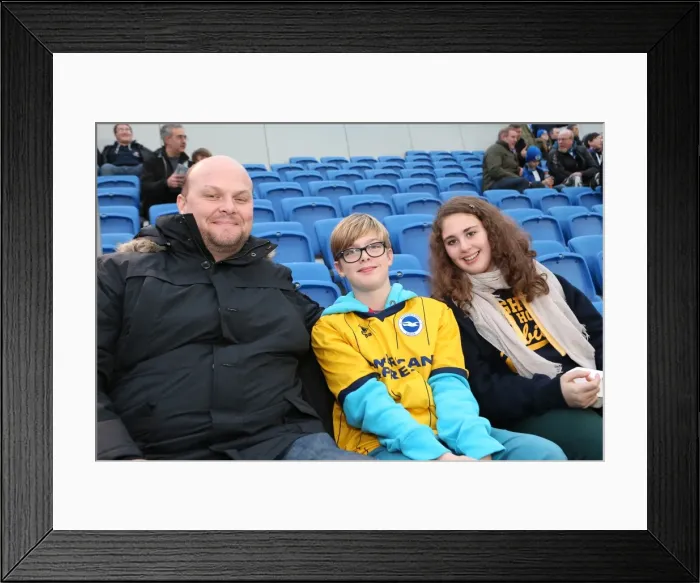 Framed Print : Brighton & Hove Albion vs. Leicester City: Home Game - December 7, 2013 Framed Print : Brighton & Hove Albion vs. Leicester City: Home Game - December 7, 2013