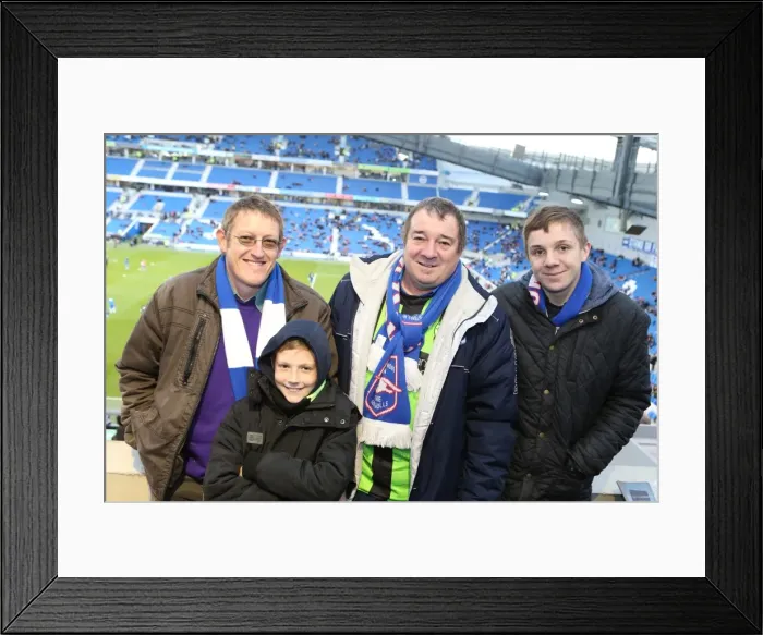 Framed Print : Brighton & Hove Albion vs. Leicester City: Home Game - December 7, 2013