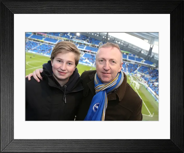 Framed Print : Brighton & Hove Albion vs. Leicester City: Home Game - December 7, 2013