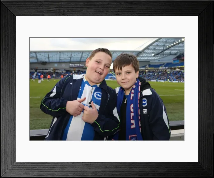 Framed Print : Brighton & Hove Albion vs Leicester City: Home Game - December 7, 2013
