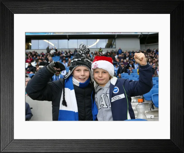 Framed Print : Brighton & Hove Albion vs. Leicester City: Home Game (December 7, 2013) Framed Print : Brighton & Hove Albion vs. Leicester City: Home Game (December 7, 2013)
