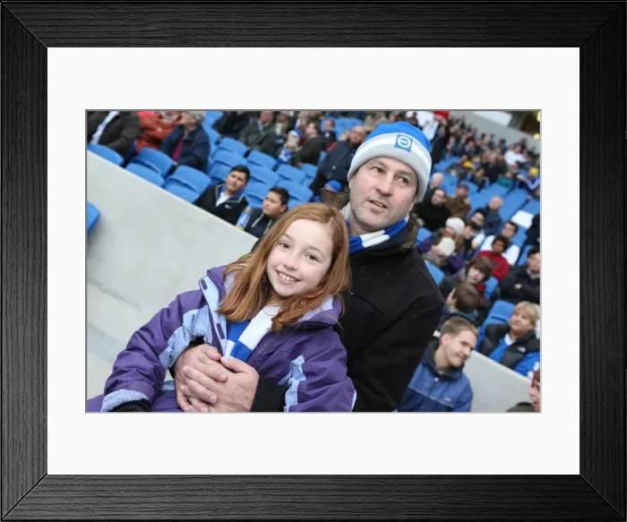 Framed Print : Brighton & Hove Albion vs. Leicester City: Home Game - December 7, 2013 Framed Print : Brighton & Hove Albion vs. Leicester City: Home Game - December 7, 2013