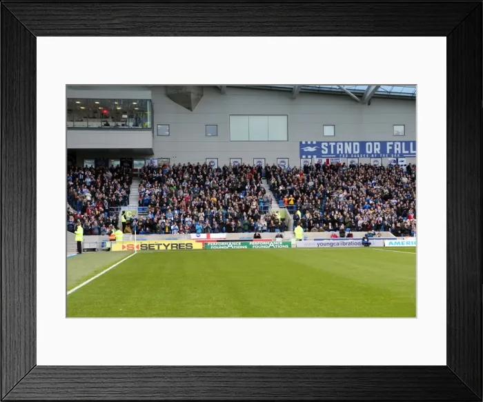Framed Print : Brighton & Hove Albion vs. Leicester City: Home Game - December 7, 2013