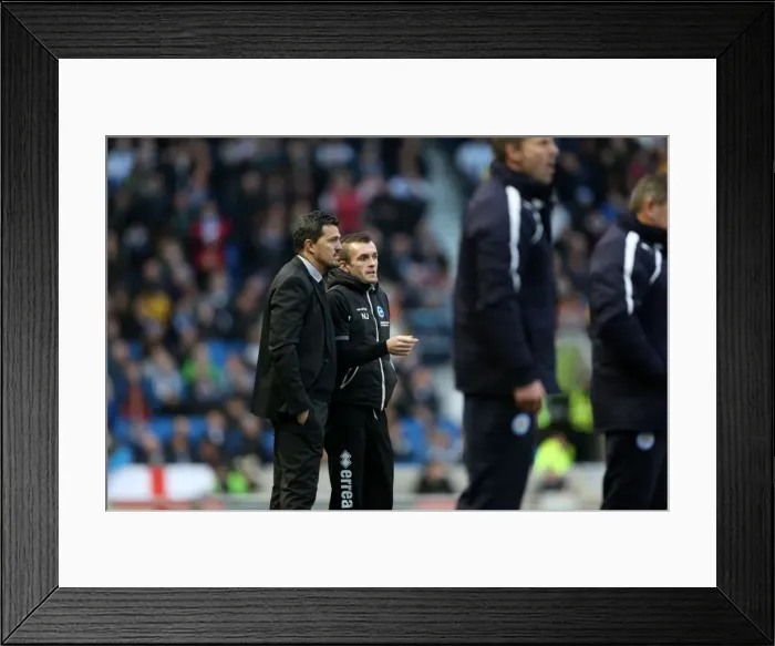 Framed Print : Brighton & Hove Albion vs. Leicester City: Home Battle from the 2013-14 Season (07-12-2013) Framed Print : Brighton & Hove Albion vs. Leicester City: Home Battle from the 2013-14 Season (07-12-2013)