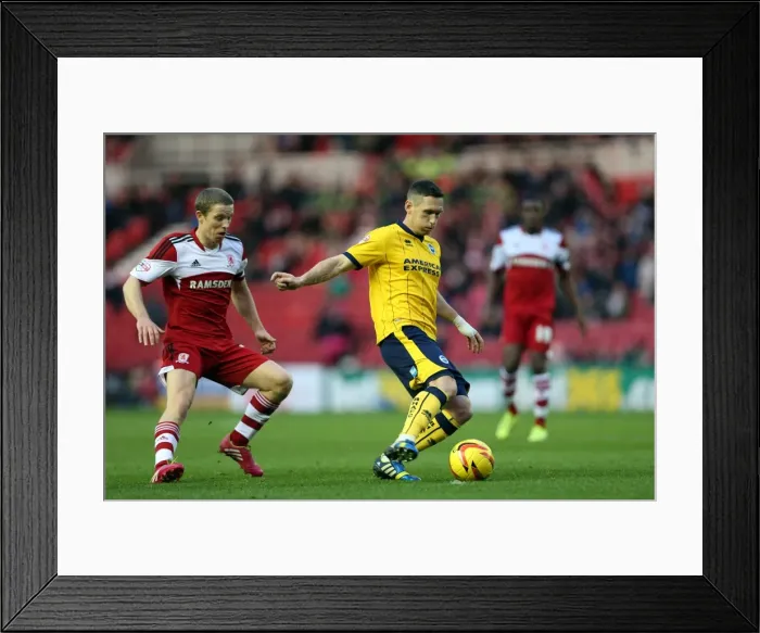 Framed Print : Brighton & Hove Albion vs. Middlesbrough: Away Game - December 14, 2013 (Season 2013-14) Framed Print : Brighton & Hove Albion vs. Middlesbrough: Away Game - December 14, 2013 (Season 2013-14)
