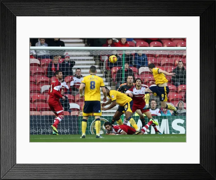 Framed Print : Middlesbrough vs. Brighton & Hove Albion: Away Game - December 14, 2013 (Season 2013-14) Framed Print : Middlesbrough vs. Brighton & Hove Albion: Away Game - December 14, 2013 (Season 2013-14)