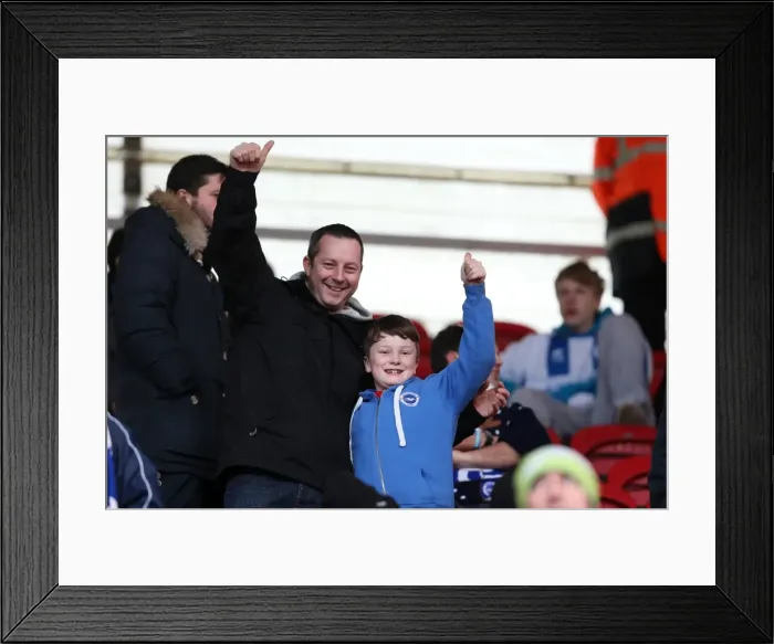 Framed Print : Brighton & Hove Albion vs. Middlesbrough: Away Game - December 14, 2013 (Season 2013-14) Framed Print : Brighton & Hove Albion vs. Middlesbrough: Away Game - December 14, 2013 (Season 2013-14)