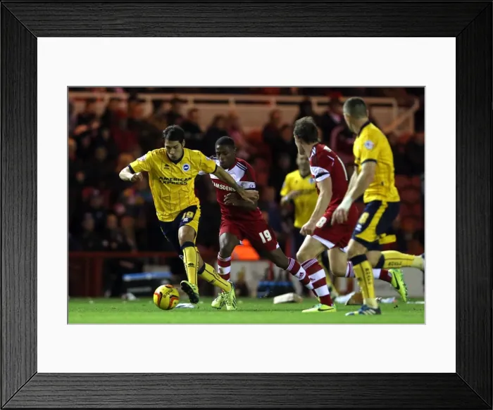 Framed Print : Brighton & Hove Albion vs. Middlesbrough: Away Game (December 14, 2013) Framed Print : Brighton & Hove Albion vs. Middlesbrough: Away Game (December 14, 2013)