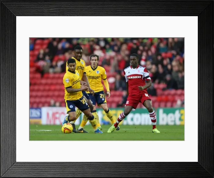 Framed Print : Brighton & Hove Albion vs. Middlesbrough: Away Game (December 14, 2013) Framed Print : Brighton & Hove Albion vs. Middlesbrough: Away Game (December 14, 2013)