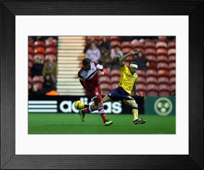 Framed Print : Brighton & Hove Albion vs. Middlesbrough: Away Game (December 14, 2013) Framed Print : Brighton & Hove Albion vs. Middlesbrough: Away Game (December 14, 2013)