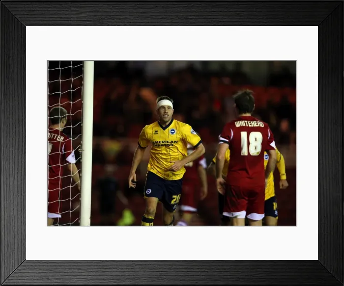 Framed Print : Brighton & Hove Albion vs. Middlesbrough: Away Game - December 14, 2013 (Season 2013-14) Framed Print : Brighton & Hove Albion vs. Middlesbrough: Away Game - December 14, 2013 (Season 2013-14)