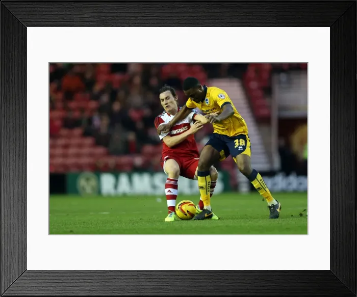 Framed Print : Brighton & Hove Albion vs. Middlesbrough: Away Game - December 14, 2013 (Season 2013-14) Framed Print : Brighton & Hove Albion vs. Middlesbrough: Away Game - December 14, 2013 (Season 2013-14)